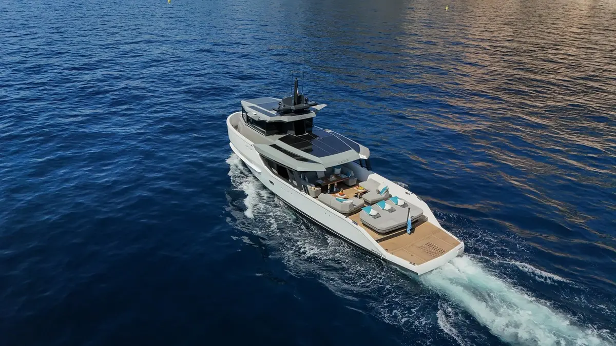 Arcadia Sherpa 60, aft deck — Yacht Hire Marbella, Marbella. Arcadia Sherpa 60 — 18.7m
