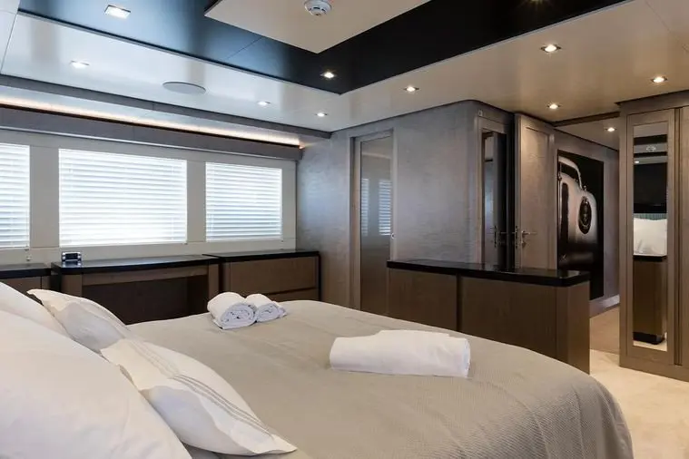 Cerri 102’ Flying Sport, aft deck — Yacht Hire Marbella, Marbella. Cerri 102’ Flying Sport — 31m