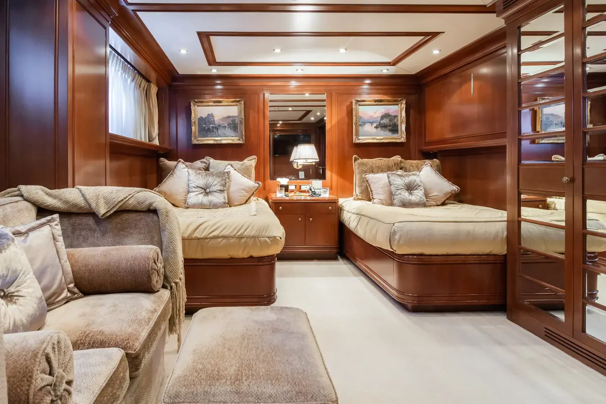 Apogee, main deck — Yacht Hire Marbella, Marbella. Apogee — 62.5m