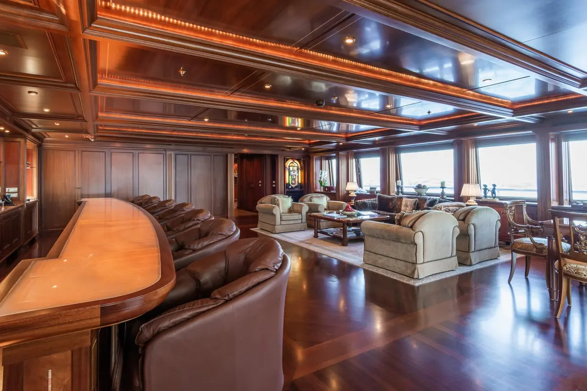Apogee, flybridge — Yacht Hire Marbella, Marbella. Apogee — 62.5m