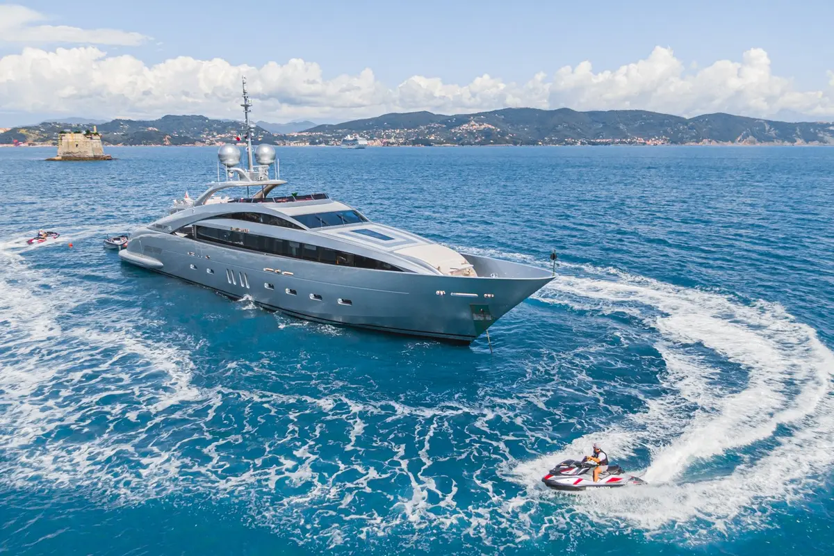 Silver Wind, exterior — Yacht Hire Marbella, Marbella. Silver Wind — 44m