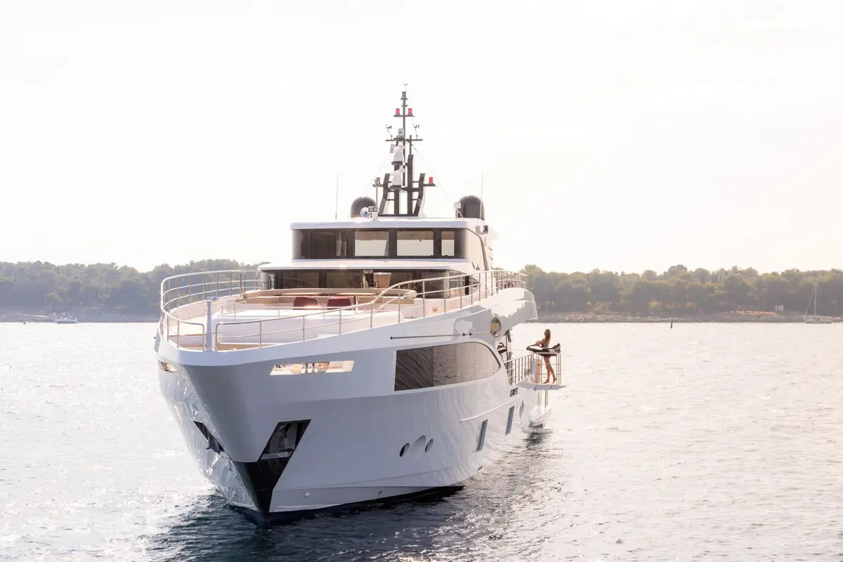 Majesty 100, exterior — Yacht Hire Marbella, Marbella. Majesty 100 — 32m