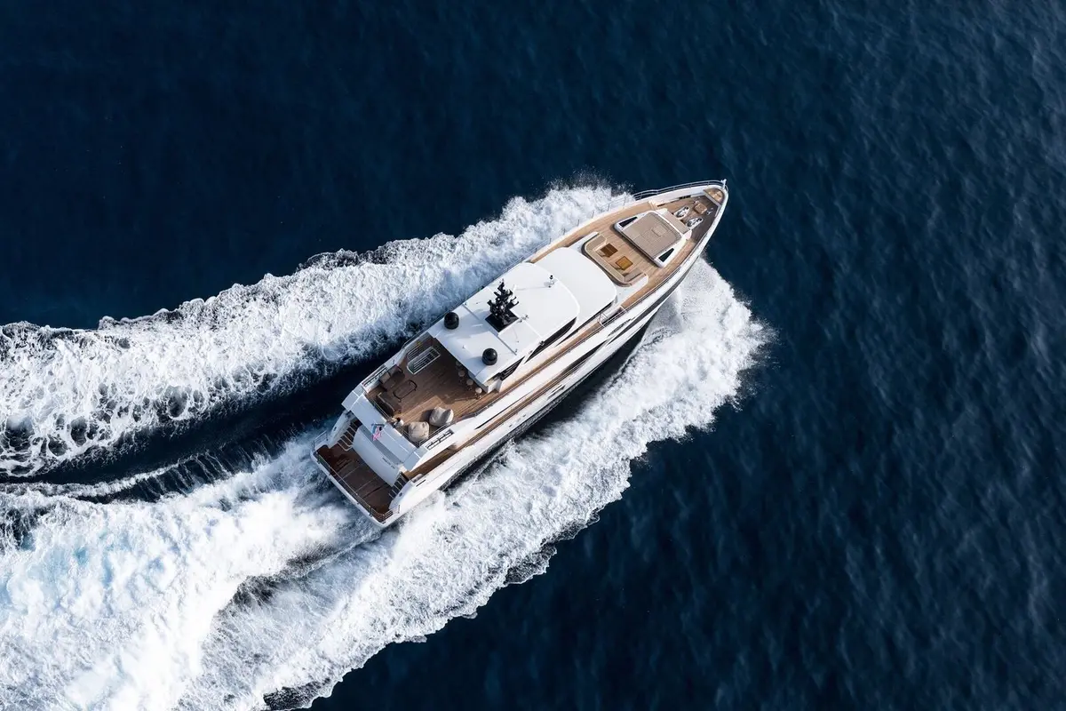 Majesty 100, main deck — Yacht Hire Marbella, Marbella. Majesty 100 — 32m