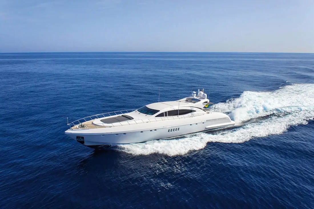 Mangusta 108, exterior — Yacht Hire Marbella, Marbella. Mangusta 108 — 33m