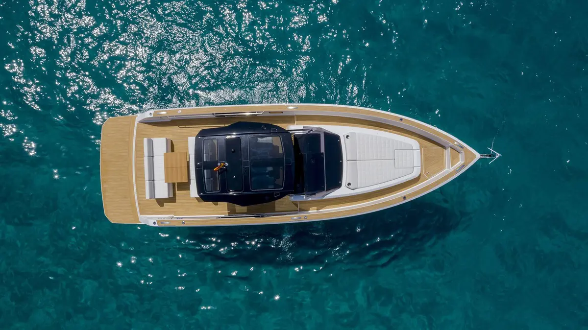 Pardo 38, aft deck — Yacht Hire Marbella, Marbella. Pardo 38 — 11.56m