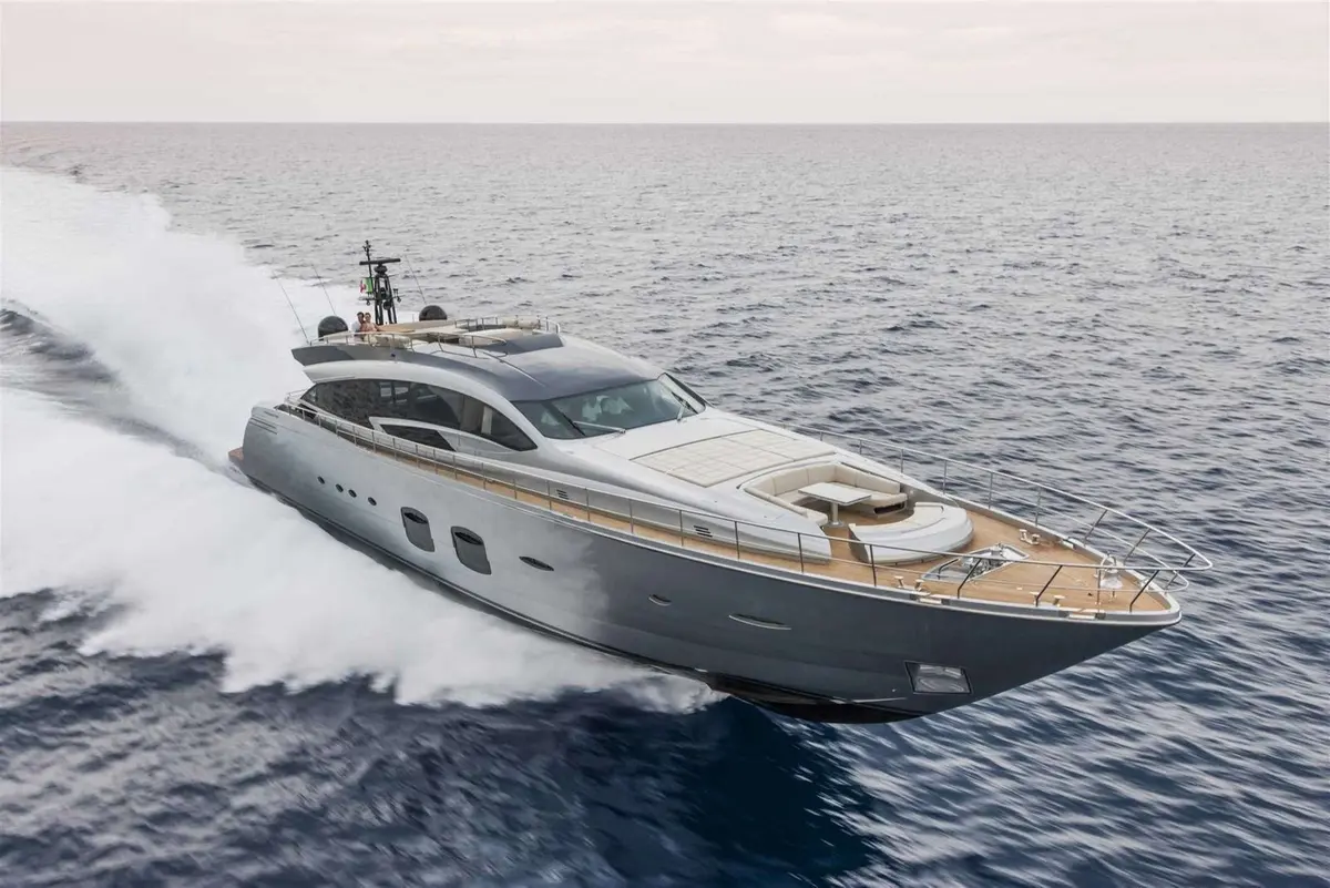 Pershing 108, exterior — Yacht Hire Marbella, Marbella. Pershing 108 — 33m