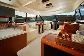 Prestige 550 FLY, flybridge — Yacht Hire Marbella, Marbella. Prestige 550 FLY — 18m