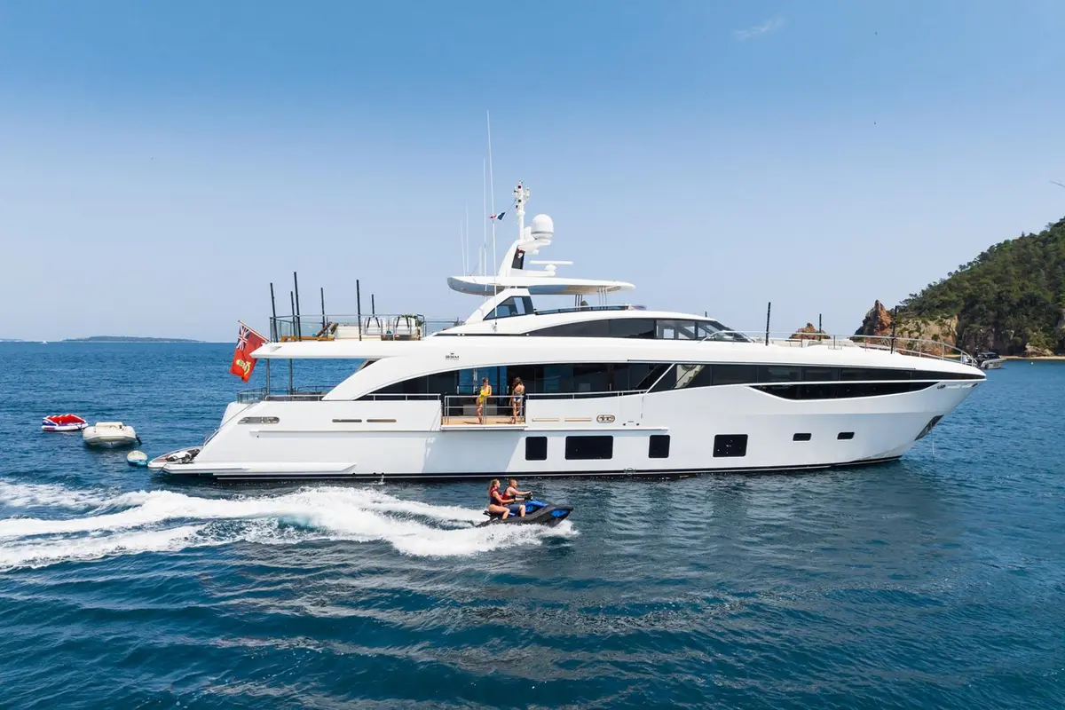 Princess 35M, exterior — Yacht Hire Marbella, Marbella. Princess 35M — 35m