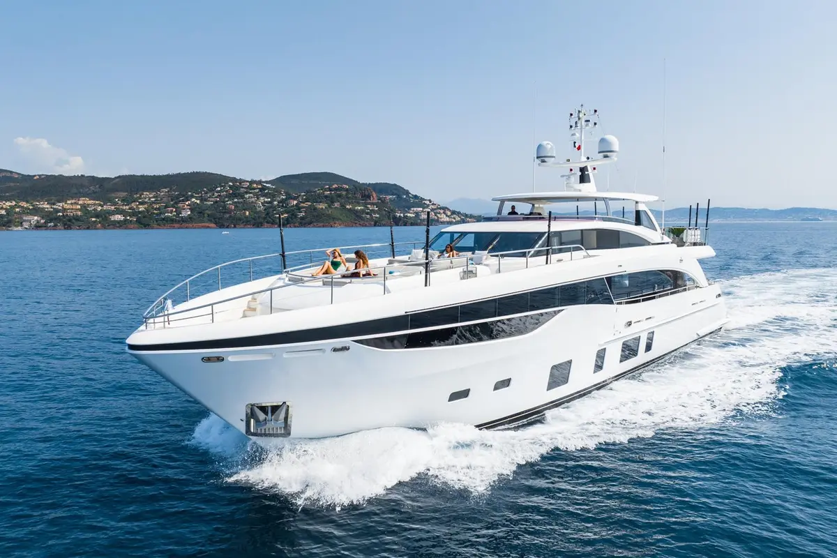 Princess 35M, main deck — Yacht Hire Marbella, Marbella. Princess 35M — 35m