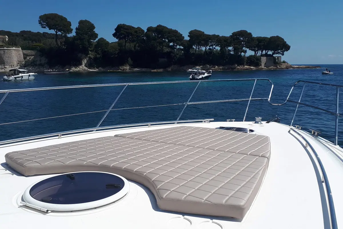 Princess 50, aft deck — Yacht Hire Marbella, Marbella. Princess 50 — 15.5m