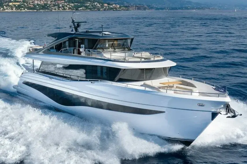 Princess Y80, exterior — Yacht Hire Marbella, Marbella. Princess Y80 — 25m