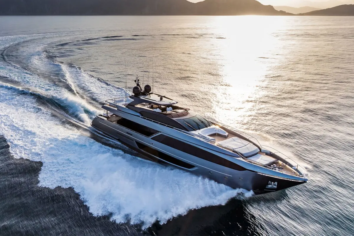Riva 110, main deck — Yacht Hire Marbella, Marbella. Riva 110 — 33m