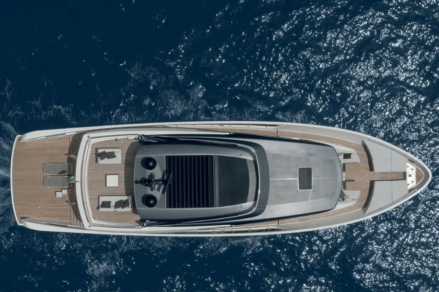 Sanlorenzo 112, main deck — Yacht Hire Marbella, Marbella. Sanlorenzo 112 — 34m