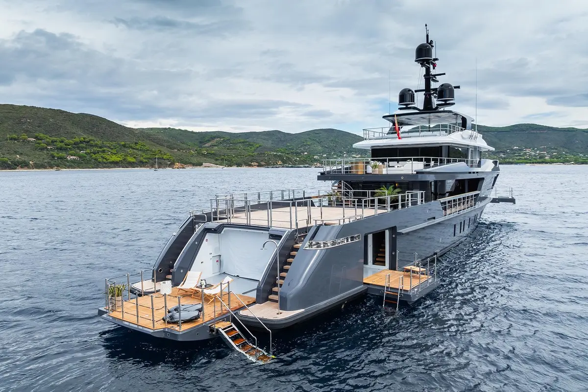 M, aft deck — Yacht Hire Marbella, Marbella. M — 47m