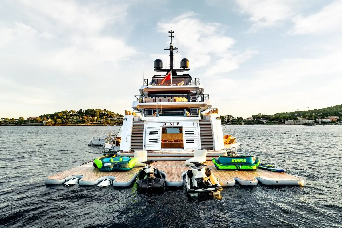 RMF, aft deck — Yacht Hire Marbella, Marbella. RMF — 52m