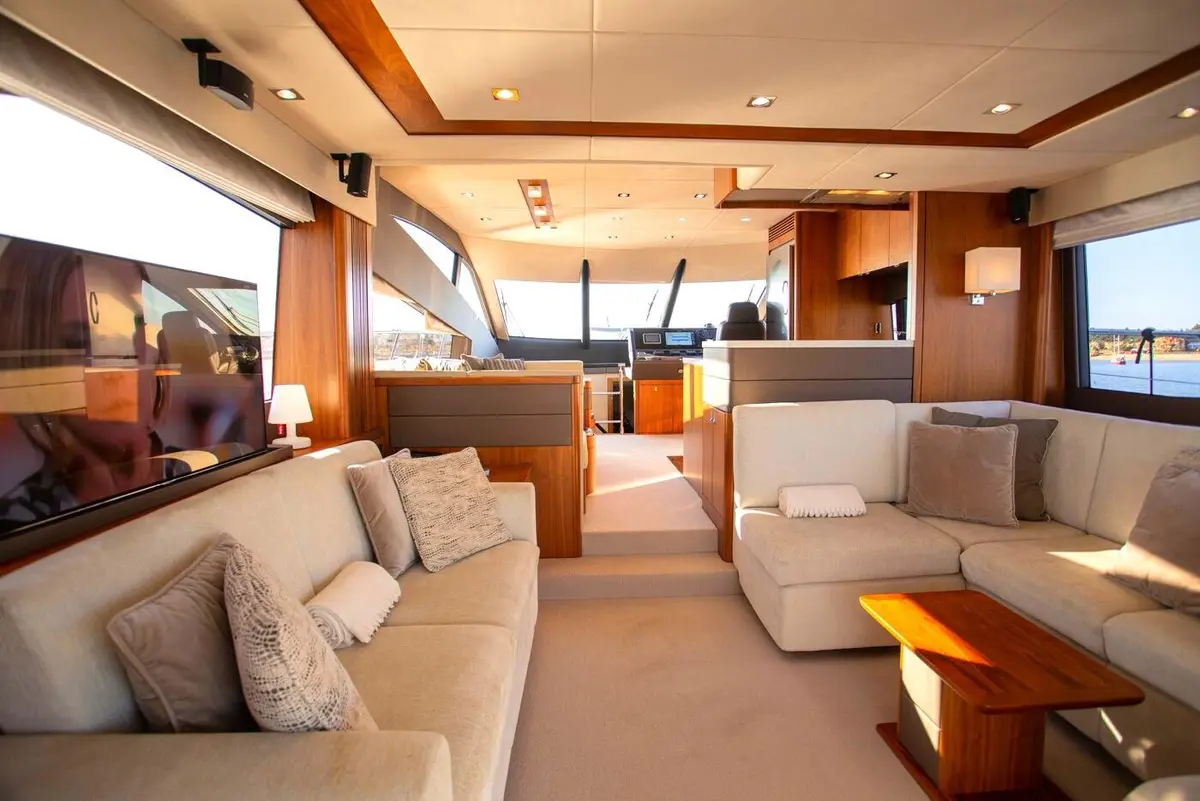 Manhattan 65, aft deck — Yacht Hire Marbella, Marbella. Manhattan 65 — 22m