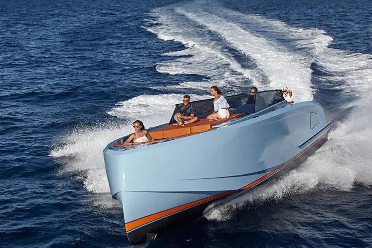 Vanquish VQ60, aft deck — Yacht Hire Marbella, Marbella. Vanquish VQ60 — 18.3m